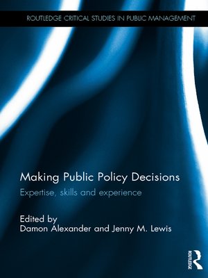 cover image of Making Public Policy Decisions